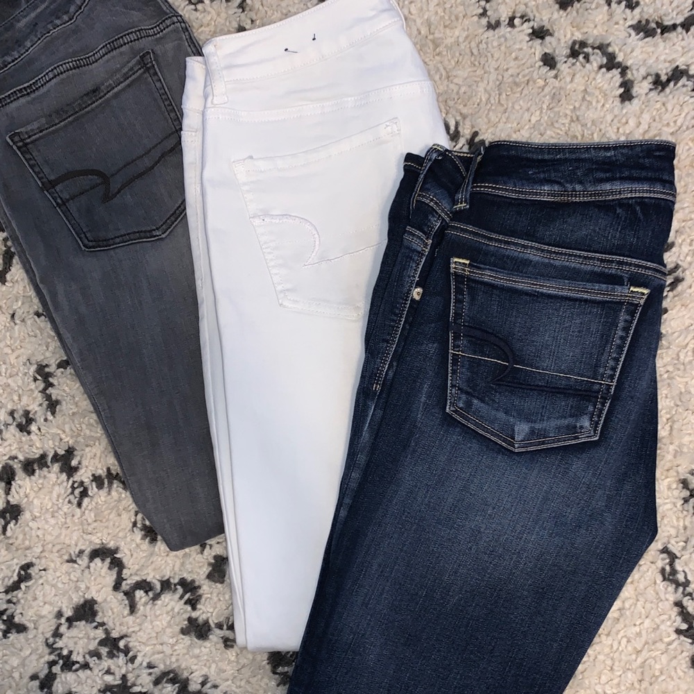White American eagle skinny jegging